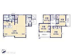 松戸市胡録台　6期　新築一戸建て　全2棟 2号棟