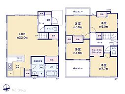 松戸市小金原1丁目　15期　新築一戸建て　全2棟 1号棟