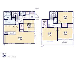 柏市花野井　一戸建て　全2棟 1号棟