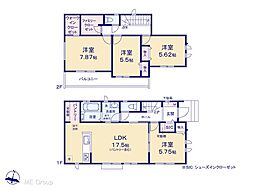 松戸市馬橋　新築一戸建て　全2棟 B号棟