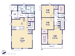 松戸市松戸新田　新築一戸建て　全2棟 B号棟