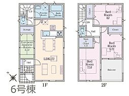 習志野市鷺沼台3丁目　第8　1期　新築一戸建て　全2棟 6号棟