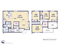流山市江戸川台西2丁目　11期　新築一戸て　全2棟 2号棟