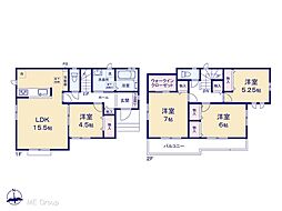 鎌ケ谷市北中沢2丁目　新築一戸建て　全1棟 A号棟