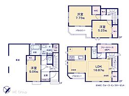 市川市塩焼3丁目　新築一戸建て　全2棟 A号棟