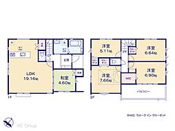 市川市中国分3丁目　新築一戸建て　全2棟 2号棟