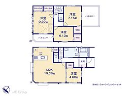 市川市中国分3丁目　新築一戸建て　全2棟 1号棟