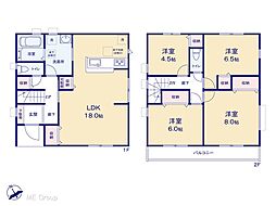 松戸市二十世紀が丘戸山町　新築一戸建て　全2棟 2号棟