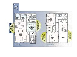 四街道市みそら1丁目　第11　新築一戸建て　全2棟 1号棟
