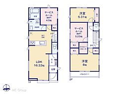 千葉市若葉区みつわ台1丁目　新築一戸建て　全3棟 B号棟