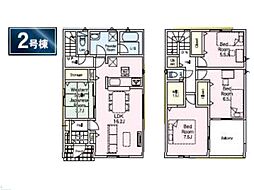 成田市玉造4丁目　第13　新築一戸建て　全2棟 2号棟