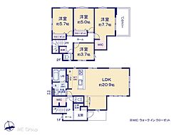 柏市松葉町6丁目17期　一戸建て　全2棟 1号棟