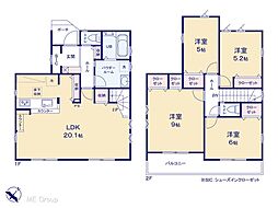 柏市東中新宿3丁目　2期　新築一戸建て　全1棟 1号棟