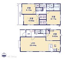 松戸市三矢小台4丁目　新築一戸建て　全4棟 3号棟