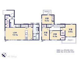 船橋市みやぎ台1丁目　5期　新築一戸建て　全1棟 1号棟