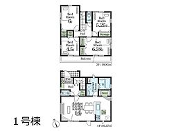 木更津市清見台東1丁目　新築一戸建て　全5棟 1号棟