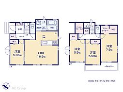 松戸市八ケ崎3丁目　新築一戸建て　全2棟 A号棟