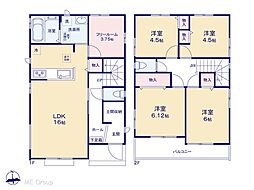 柏市大室　新築一戸建て　全12棟 E号棟
