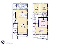 市川市東菅野1丁目　新築一戸建て　全3棟 A号棟
