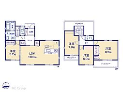 松戸市六実2丁目　第7　新築一戸建て　全1棟 1号棟