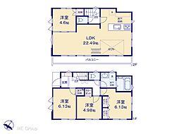 習志野市鷺沼台3丁目　新築一戸建て 全2棟 2号棟