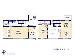 富里市日吉台2丁目　3期　新築一戸建て　全1棟 1号棟