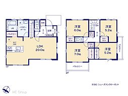 柏市西原4丁目　3期　新築一戸建て　全1棟 1号棟
