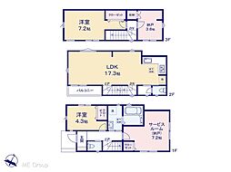 市川市相之川1丁目　新築一戸建て　全2棟 2号棟