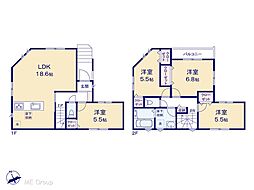船橋市北本町2丁目　新築一戸建て　全1棟 1号棟