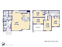 千葉市花見川区横戸台　1期　新築一戸建て　全1棟 1号棟