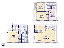 市川市原木3丁目　3期　新築一戸建て　全1棟 1号棟