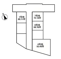 売土地 筑後市久富 全7区画　5号地　CT