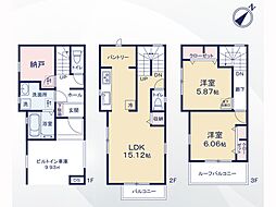 上尾市仲町2丁目22-1期　新築一戸建て　全7棟