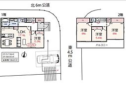 狭山市中央1丁目　3期　新築一戸建て　全1棟