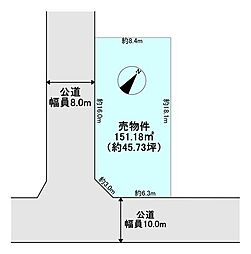 月寒西二条6丁目　土地