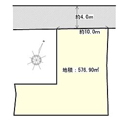 塩竈市権現堂　建築条件なし