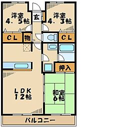 ピースフルタウン栗木台 304