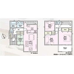 厚木市下荻野第17　新築全2棟-1号棟