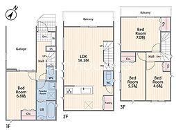 相模原市南区上鶴間本町6丁目　新築全1棟-No.1