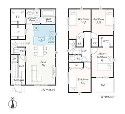 厚木市山際　新築全2棟　第5-2号棟