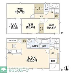 平塚市纒１丁目の一戸建て