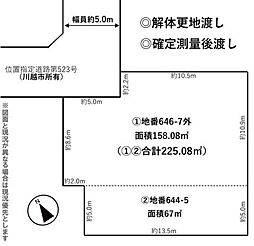 川越市大字山田　売地