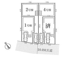 江戸川区篠崎町4丁目　新築一戸建て　全4棟