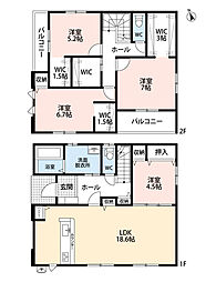 糟屋郡宇美町宇美中央1丁目3期 2号棟 新築戸建