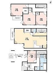 大野城市中央1期　1号棟　新築戸建