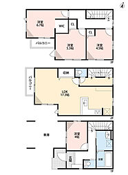 大野城市中央1期　1号棟　新築戸建