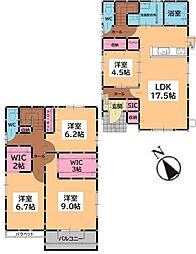 糟屋郡宇美町障子岳南1丁目1期　1号棟　新築戸建