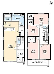 糟屋郡須惠町新原01期　2号棟　新築戸建