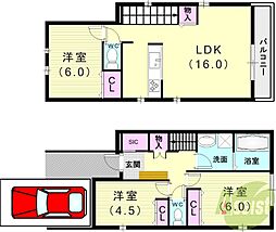 明石市中朝霧丘の一戸建て