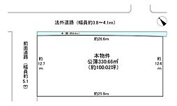 野洲市六条 建築条件なし売地
